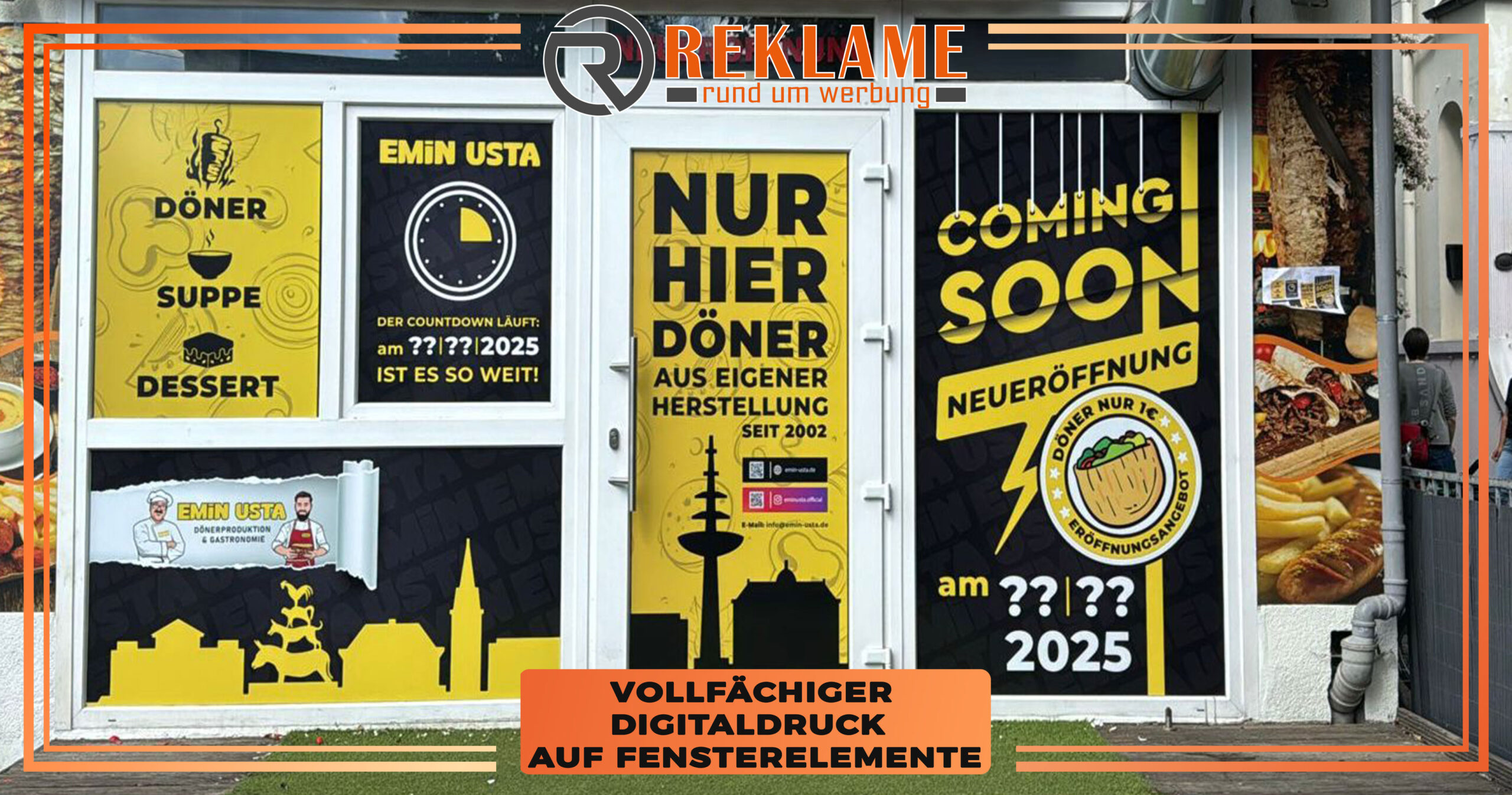 Warum fallen diese Fenster so auf? - Digitaldruck Reklame