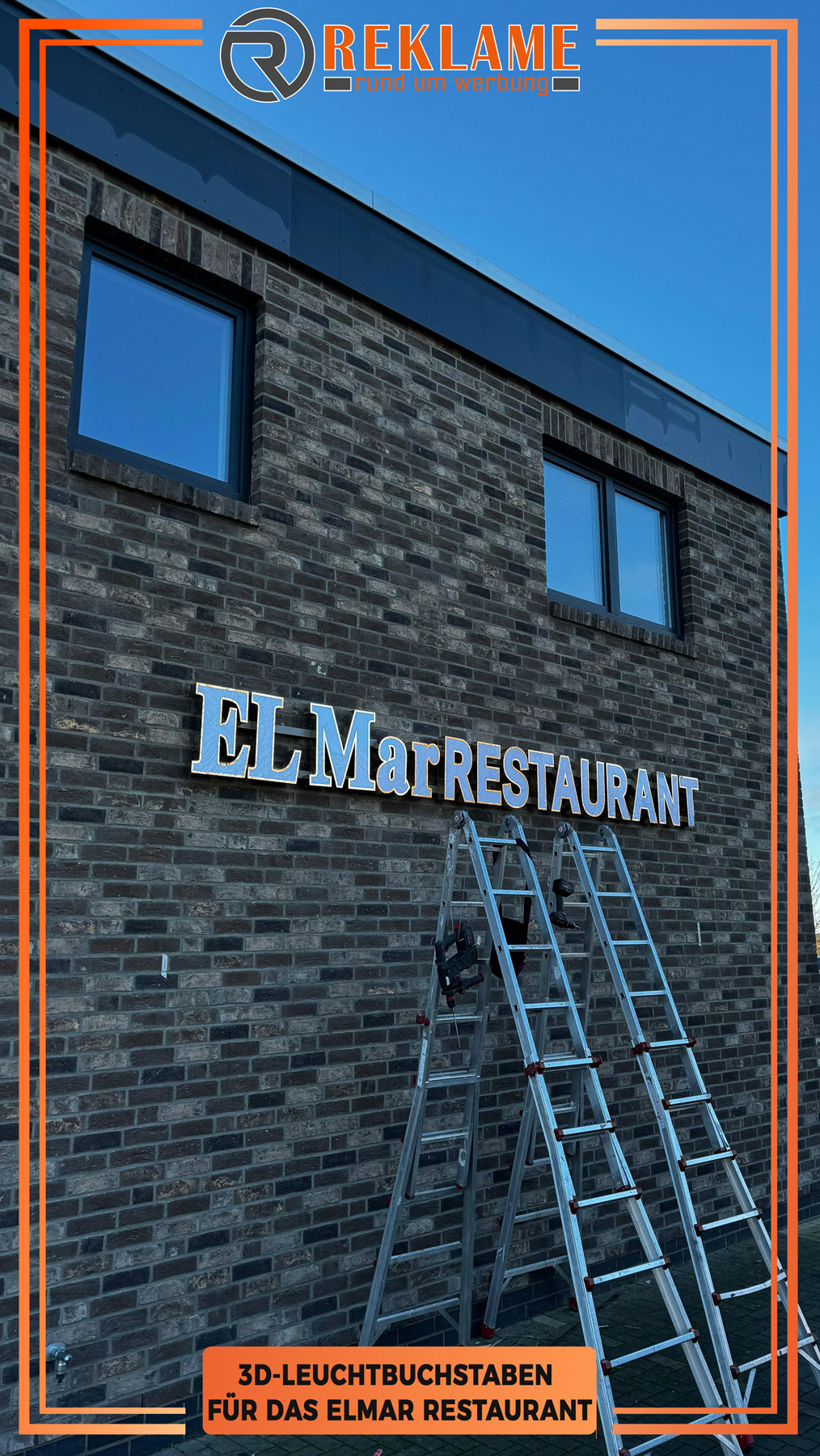 3D Leuchtbuchstaben für Restaurant ElMar